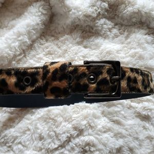 Faux fur belt sz L